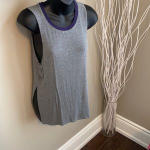 Grey and blue tank size medium